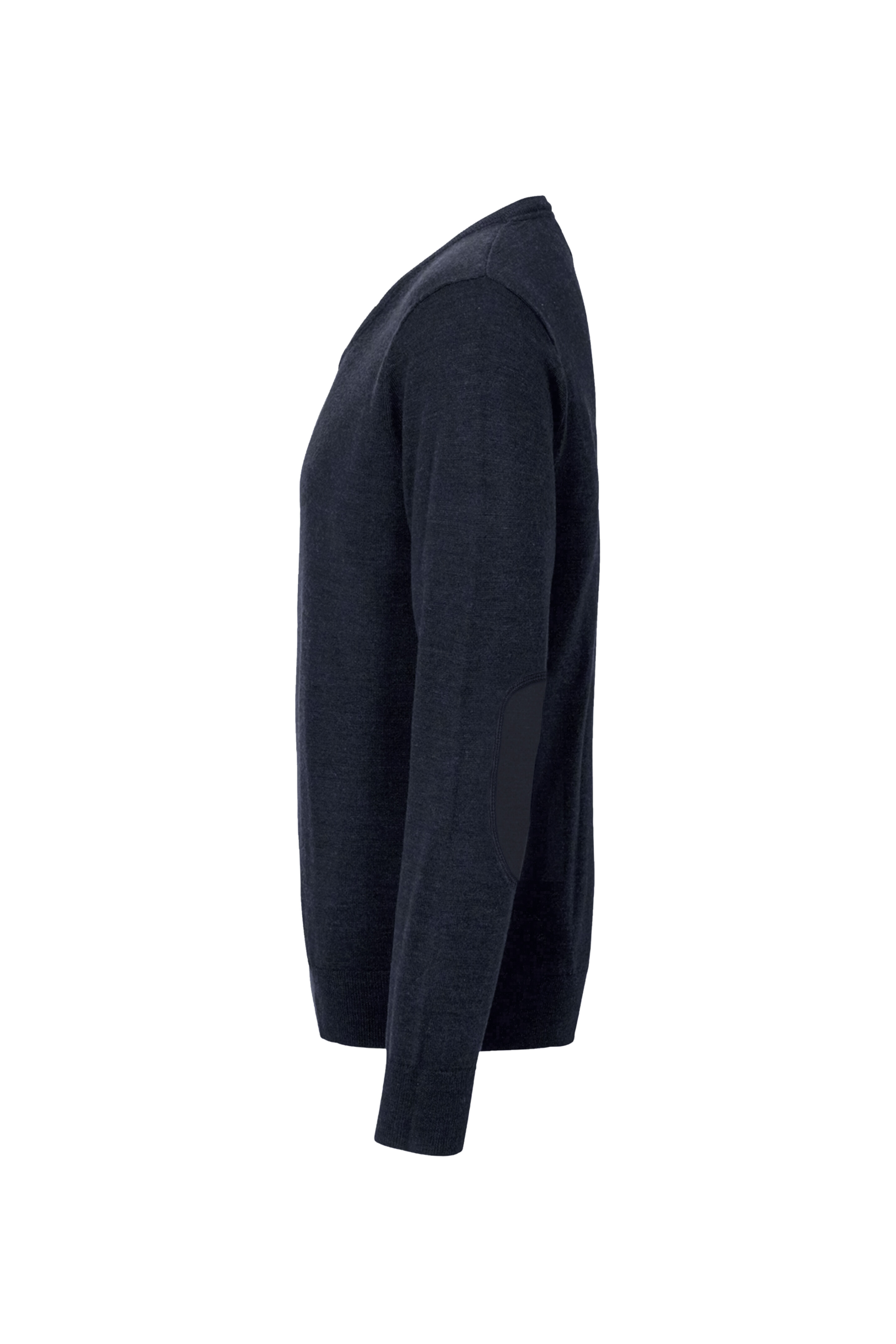 V-Pullover Merino-Wolle